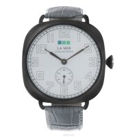    La Mer Collections "Oversize vintage watch-Grey/Gunmetal". LMOVW2040