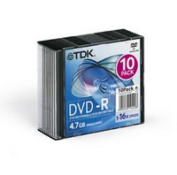  DVD+R TDK 4.7Gb 16x Slim Jewel Case (10 .) (T19447)