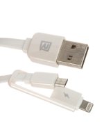    Remax Transformers 2  1 microUSB to iPhone 6/6 Plus 1m White 14206