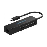    Vention USB Type C M - Ethernet RJ45 F + OTG USB 2.0 VAS-J39-N