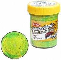   Berkley NATURAL SCENT TROUT BAIT 50gr LIVER-FLUO GREEN YELLOW (/.  )