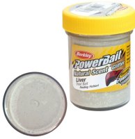   Berkley NATURAL SCENT TROUT BAIT 50gr LIVER - WHITE (/)