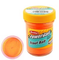   Berkley NATURAL SCENT TROUT BAIT 50gr FL.ORANGE (  )