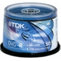 DVD-R TDK 4.7Gb 16x, 50 ., Photo Print, CakeBox (T19914)