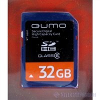   Micro SDHC 32Gb class 6 QUMO QM32GMICSDHC6 + SD adapter