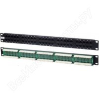 - 19", 1U, 50  RJ-45, Dual IDC (. , 2    3,6,4,5) Hyperline