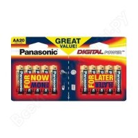  Panasonic AA 20  LR6 Alkaline Power 1.5  410853043133