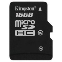   MicroSD 16Gb Kingston (SDC10/16GB) Class 10 microSDHC + SD adapter