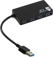  USB Jet.A JA-UH37 USB 4 ports Black