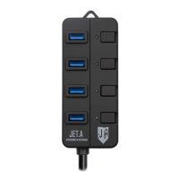  USB Jet.A JA-UH35 USB 4 ports Black