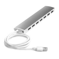  USB Greenconnect 7 ports 0.9m Silver GCR-UH217S