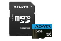   64Gb - A-Data Premier - Micro Secure Digital HC Class 10 UHS-I AUSDX64GUICL10_85-RA1 