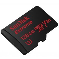   128Gb - SanDisk Extreme microSDXC V30 A1 UHS-I U3 SDSQXAF-128G-GN6MA   