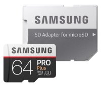   64Gb - Samsung - Micro Secure Digital HC Pro Plus UHS-I U3 Class 10 SAM-MB-MD64GARU  