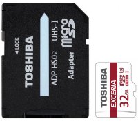   32Gb - Toshiba Class 10 MicroSDHC + Adapter THN-M302R0320EA