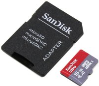   16Gb - SanDisk Ultra microSDHC A1 UHS-I Class 10 SDSQUAR-016G-GN6IA   