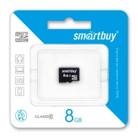   8Gb - SmartBuy Micro Secure Digital HC Class 10 SB8GBSDCL10-00 (!)