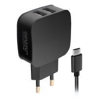   Ginzzu 2xUSB 2.1A Black GA-3010UB