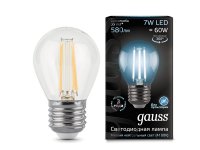 Gauss LED Filament Globe E27 7W 4100K 105802207