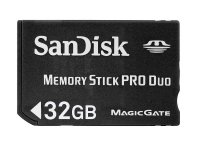 32Gb   MemoryStick Pro Duo (MSPD) SanDisk (SDMSPD-032G-E11)