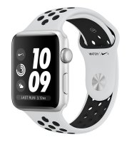   APPLE Watch Series 3 Nike+ 42mm Silver Aluminium Sports Strap Platinum-Black+Light Blue 