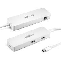  USB Anker Premium USB-C with Ethernet Silver A8302H41