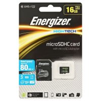   16Gb - Energizer Micro Secure Digital HC Class 10 UHS-I FMDABH016A    S