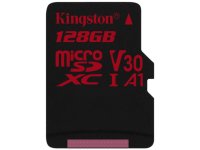   128Gb - Kingston MicroSDXC U3 UHS-I V30 A1 Canvas React SDCR/128GBSP (!)