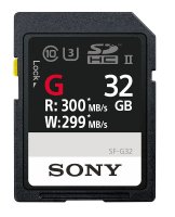   32Gb - Sony Secure Digital HC UHS-II Class 10 SF-G32 (!)