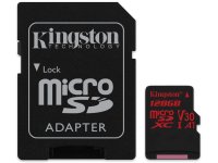   128Gb - Kingston MicroSDXC U3 UHS-I V30 A1 Canvas React SDCR/128GB    S