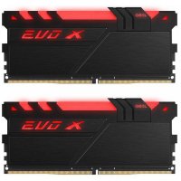   GeIL EVO X DDR4 DIMM 3000MHz PC4-24000 CL16 - 16Gb KIT (2x8Gb) GEXB416GB3000C15AD