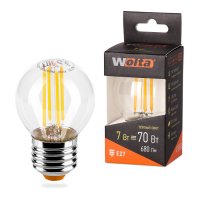 Wolta LED G45/7W/3000K/E27 25Y45GLFT7E27