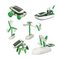  Solar Robot Kit 6 in 1 Green