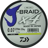  Daiwa J-Braid X4 0.07mm 270m Yellow 12740-107RU