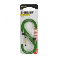  Nite Ize S-Biner SlideLock LSBA4-17-R6 Lime