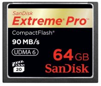   Compact Flash Card SanDisk Extreme Pro 64Gb "SDCFX-064G-X46" (Retail)