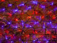  Neon-Night  2x0.7m 176 LED Red-Blue 215-013