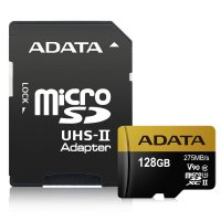   128Gb - A-Data Premier - MicroSD UHS-II U3 AUSDX128GUII3CL10-CA1    SD