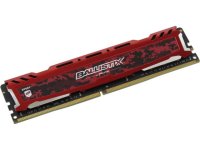   Crucial Ballistix Sport LT Red DDR4 DIMM 2666MHz PC4-21300 CL16 - 8Gb BLS8G4D26BFSE