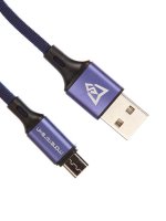   Monsterskin Raptor USB - microUSB 1.2m Blue 11380