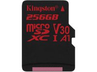   256Gb - Kingston MicroSDXC Class 10 Canvas React UHS-I U3 V30 SDCR/256GBSP (