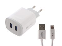  Earldom ES-141 2xUSB + Lightning White