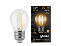  Gauss LED Filament Globe E27 7W 2700K 105802107