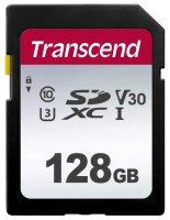   SecureDigital 128Gb Transcend TS128GSDC300S {SDXC Class 10, UHS-I U3}