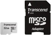   Micro SecureDigital 32Gb Transcend TS32GUSD300S-A {MicroSDHC Class 10 UHS-I, SD adapter