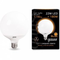  Gauss LED G125 E27 22W 1780lm 3000K 1 24 105102122