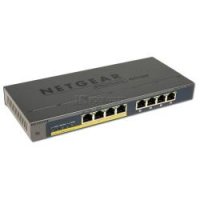   NetGear GS108P-100EUS 8-port 10/100/1000 Mbps (including 4 PoE ports) switc