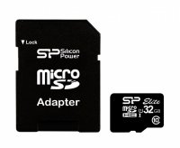   Silicon Power ELITE microSDHC 32GB UHS Class 1 Class 10 + SD adapter (SP032GBSTHBU1V10-