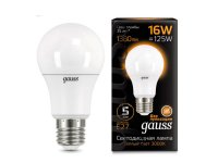  Gauss LED E27 16W A60 3000K 102502116