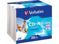 - Verbatim CD-R 0.7  52x 20 . Branded Jewel Case (43424)